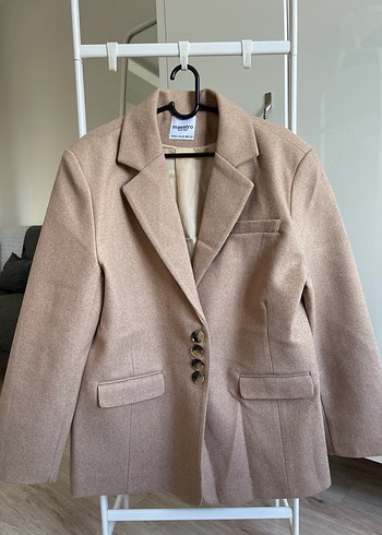 Zara Bej Dugmeli Kadin Blazer Ceket