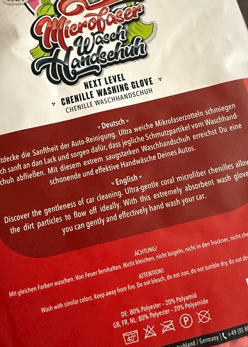 Nuke Guys alman Mikrofiber oto Yıkama Eldiveni - Görsel 5
