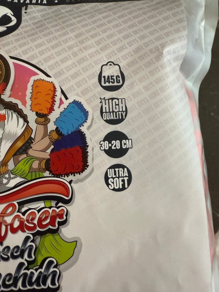 Nuke Guys alman Mikrofiber oto Yıkama Eldiveni - Görsel 2