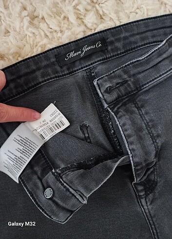 26 Beden gri Renk Yüksel bel kot pantalon