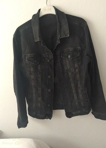 Siyah Düğmeli erkek Denim Ceket - Görsel 3