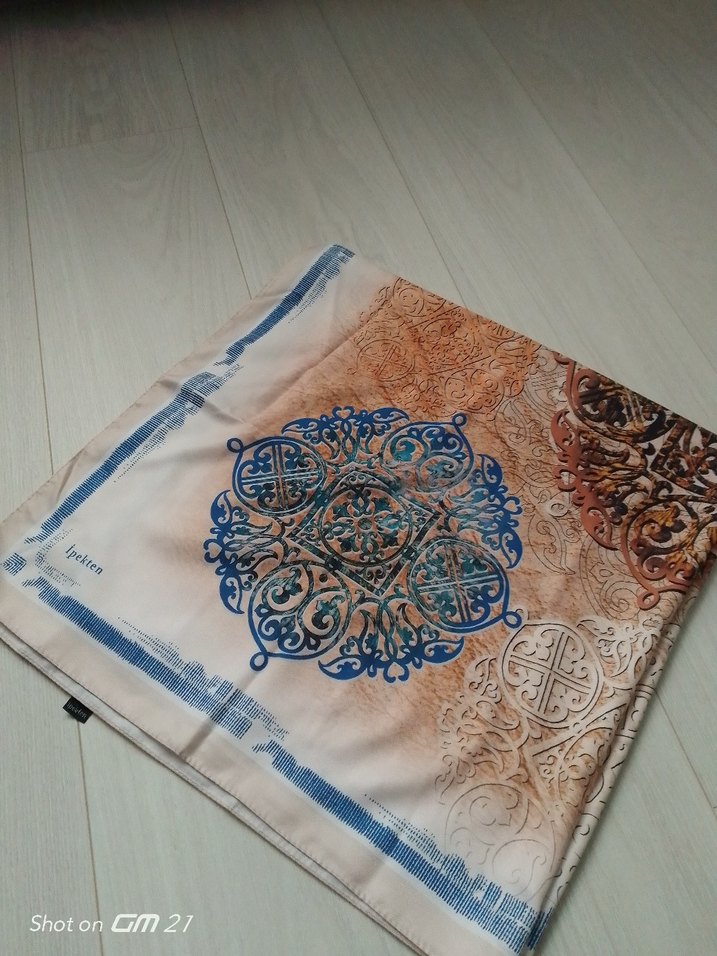 Bohem Tarzda Kahverengi Kadın eşarp - Görsel 2