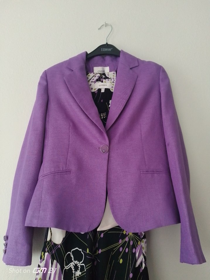 Mor Bağlamalı Uzun Kadın Elbise - Görsel 5