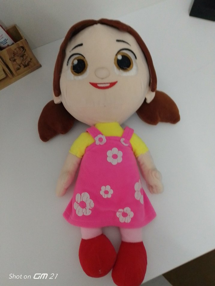 Renkli Pembe Peluş Oyuncak Bebek Niloya - Görsel 2