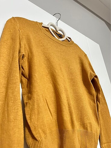 Bershka Bershka, hardal rengi bluz, ince kazak