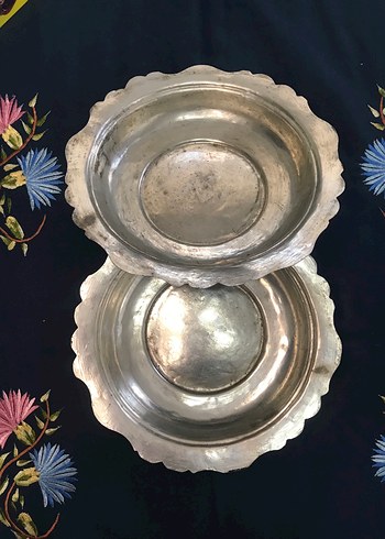 Antika Mertebani ( Kalaylı Bakır Yemek Tabağı) - Görsel 7