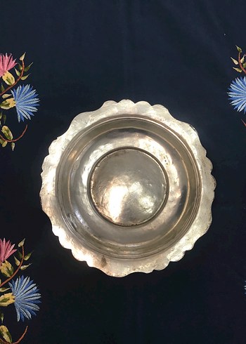 Antika Mertebani ( Kalaylı Bakır Yemek Tabağı) - Görsel 11