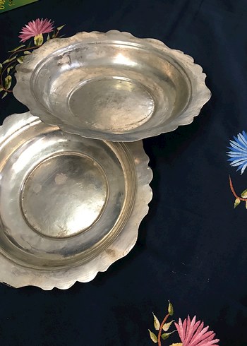 Antika Mertebani ( Kalaylı Bakır Yemek Tabağı) - Görsel 4