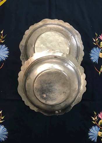 Antika Mertebani ( Kalaylı Bakır Yemek Tabağı) - Görsel 2