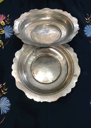 Antika Mertebani ( Kalaylı Bakır Yemek Tabağı) - Görsel 9