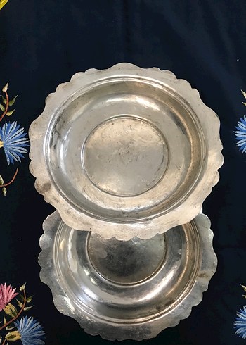 Antika Mertebani ( Kalaylı Bakır Yemek Tabağı) - Görsel 8