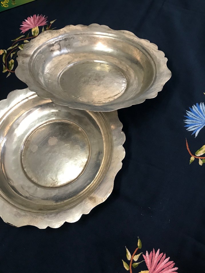 Antika Mertebani ( Kalaylı Bakır Yemek Tabağı) - Görsel 4