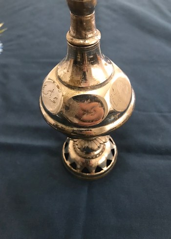 Pirinç Metal Kase,Gülsuyuluk ve Tepsi Takımı - Görsel 6