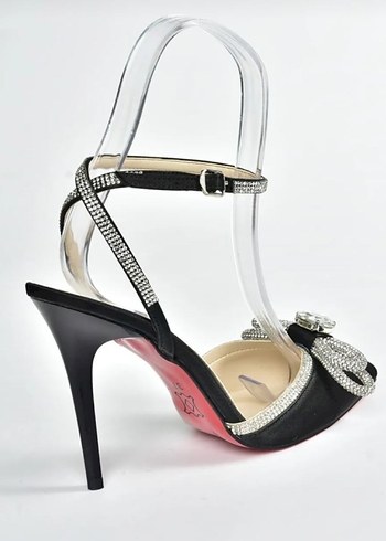 Siyah Parlak Stiletto Topuklu Ayakkabı - Görsel 2