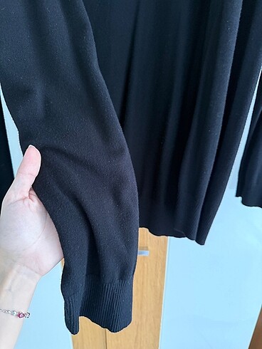 Mango Mango Basic Siyah Uzun Hırka
