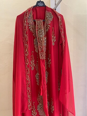 Kırmızı fas Dubai Kaftans