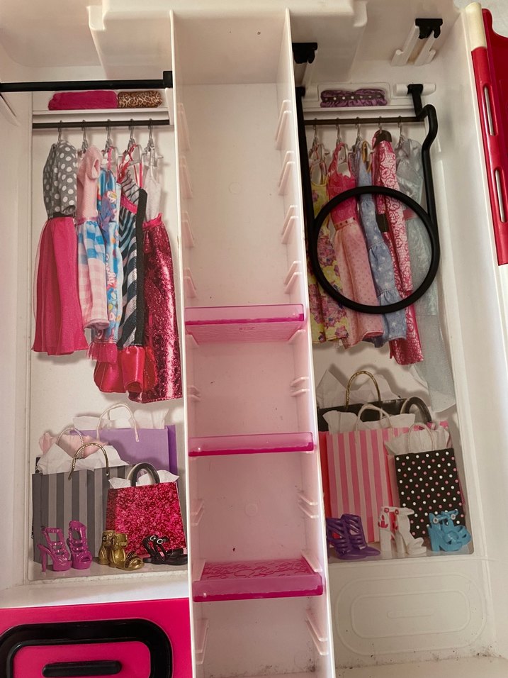 Pembe Barbie gardrop - Görsel 4