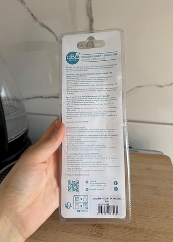 Beden Mavi Silikon Bebek Kaşığı 6 Ay+