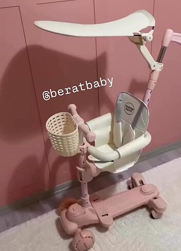 Sıfır scooter müzikli ışıklı ebeveyn kontrollü 