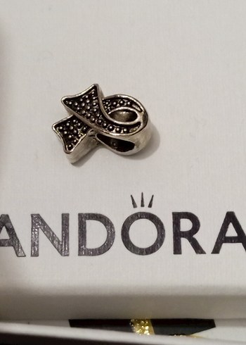 Pandora Gri Kurdele Desenli Kadın Charm