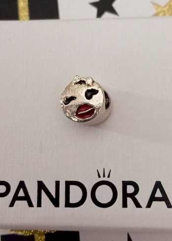 Pandora Gri Leopar Desenli Boncuk Charm