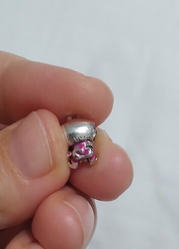 Beden Gümüş kaplama charm