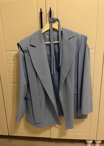 Mavi Drapeli Kadın Blazer Ceket