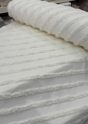 Krem rengi  Yatak Örtüsü kumaş örnekleri  - Görsel 3