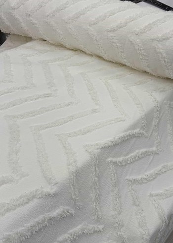 Krem rengi  Yatak Örtüsü kumaş örnekleri  - Görsel 4
