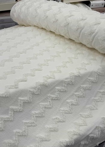 Krem rengi  Yatak Örtüsü kumaş örnekleri  - Görsel 2