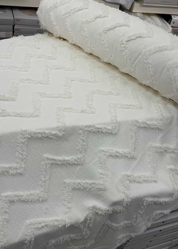 Krem rengi  Yatak Örtüsü kumaş örnekleri  - Görsel 5