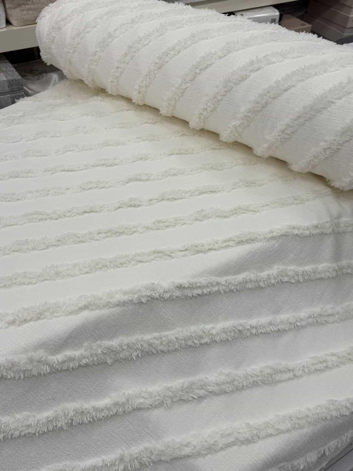 Krem rengi  Yatak Örtüsü kumaş örnekleri  - Görsel 3