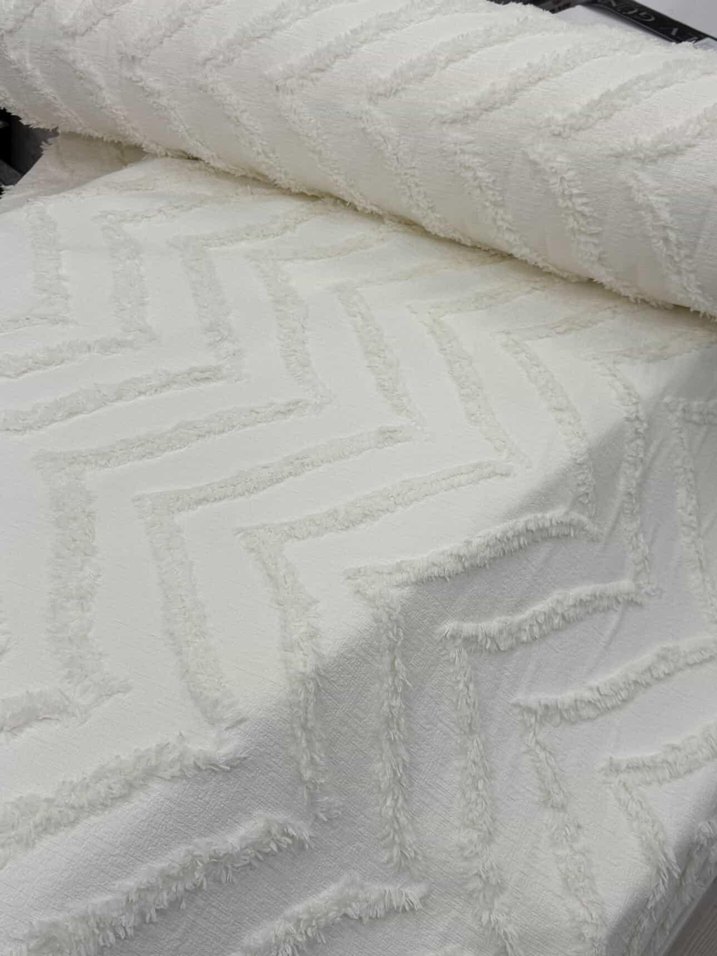 Krem rengi  Yatak Örtüsü kumaş örnekleri  - Görsel 4