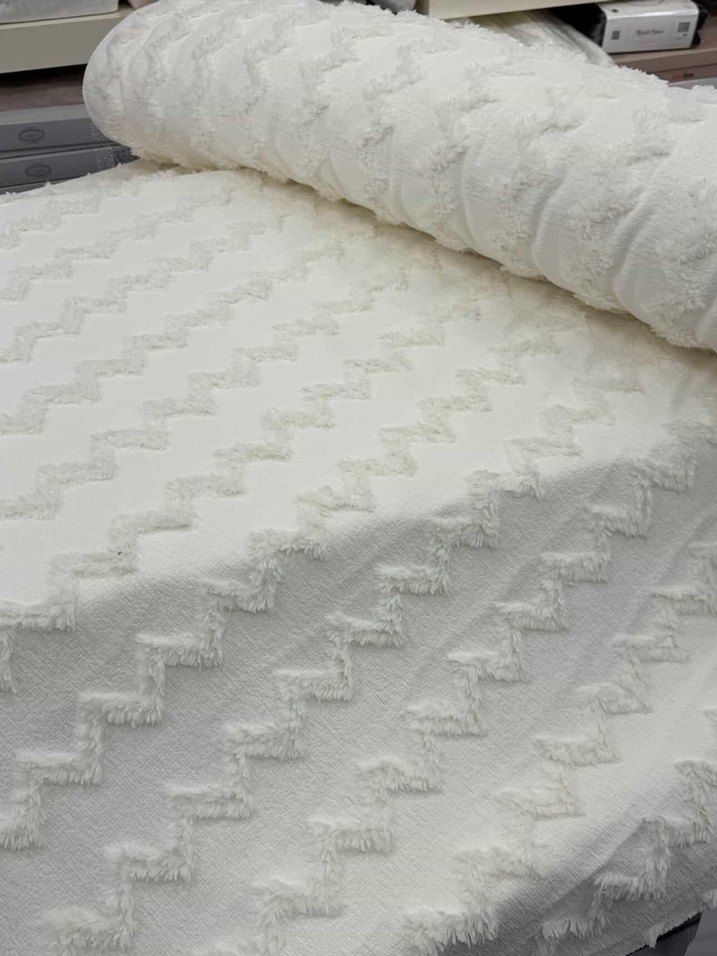 Krem rengi  Yatak Örtüsü kumaş örnekleri  - Görsel 2