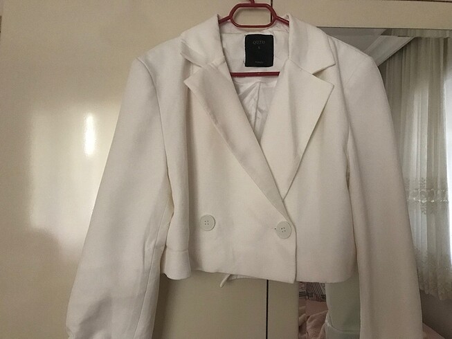 s Beden beyaz Renk Kadın blazer