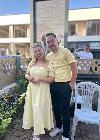 l Beden sarı Renk Sarı Midi balon kol yırtmaçlı elbise