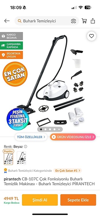 Diğer Buharlı temizleyici