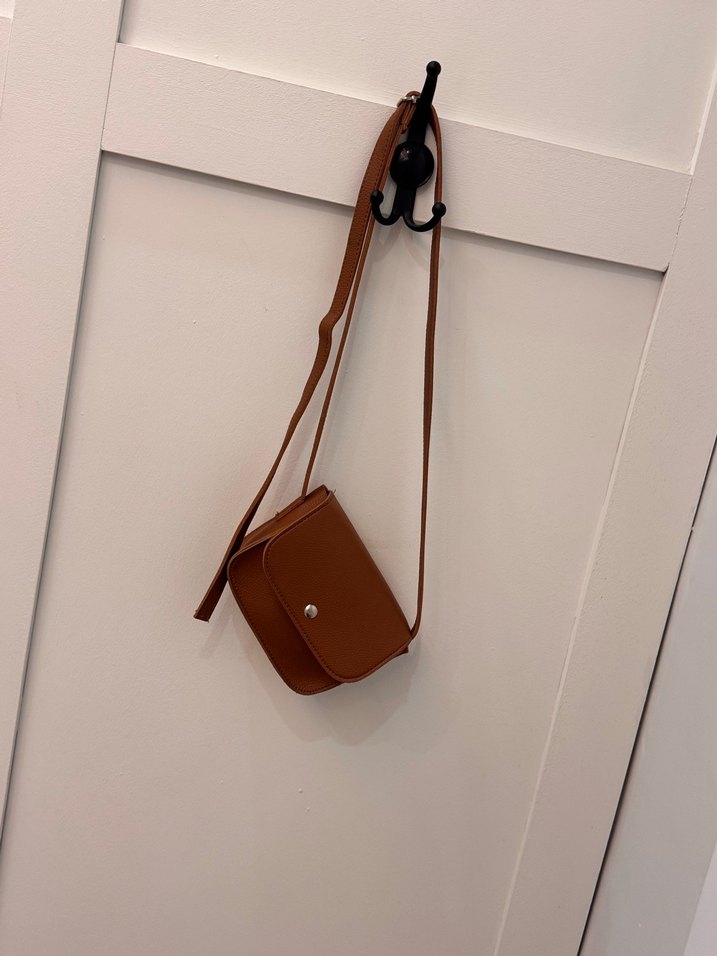 Kahverengi Deri Kadın Çanta - Görsel 3