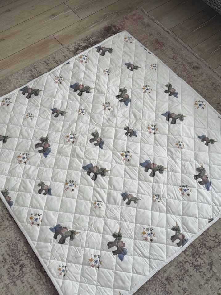 Nakışlı Çok Renkli Çocuk oyun halısı - Görsel 2