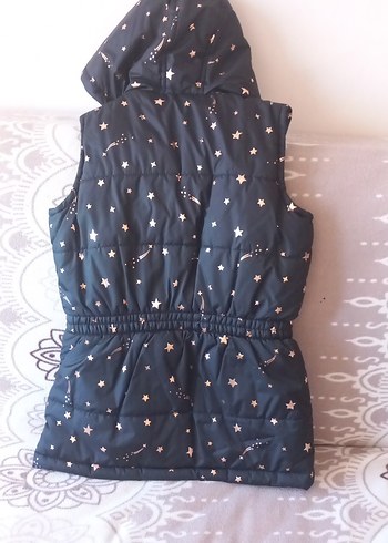 Kız Çocuk Siyah Nakışlı Kolsuz Yelek - Görsel 2