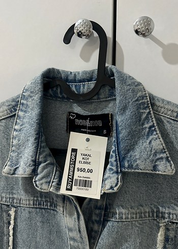 Noa&Noa Gri Düğmeli Kolsuz Denim elbise