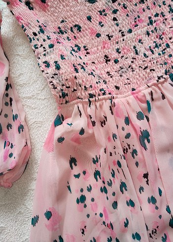 Trendyol & Milla Pembe Straplez Şifon Mini Elbise TRENYOLMİLLA