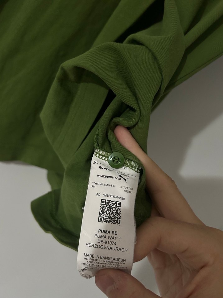 Puma Orijinal Haki Polo Tişört - Görsel 4