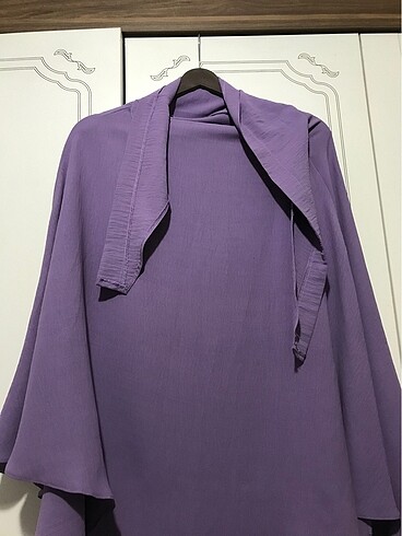Beden mor Renk Lila sufle khimar yenidir