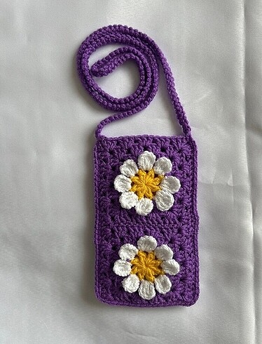 Örgü Telefon Çantası