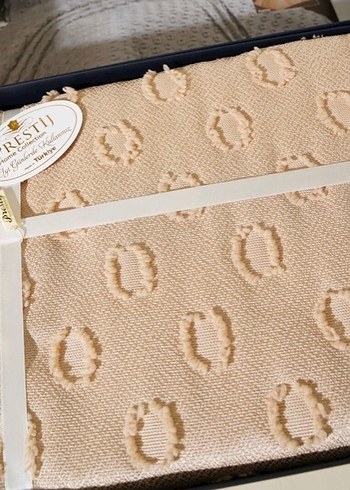 6 parça çift kişilik pike takımı sütlü kahve - Görsel 3