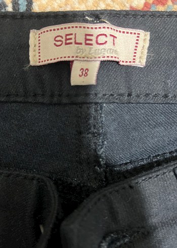 38 Beden siyah Renk Siyah Kemerli Kadın Denim Pantolon