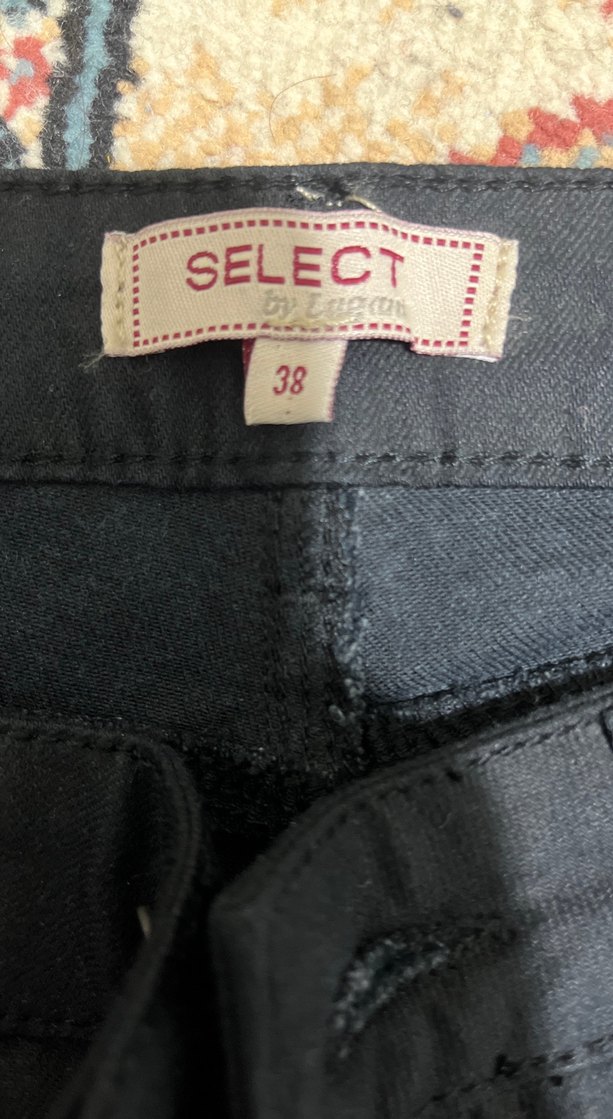 Siyah Kemerli Kadın Denim Pantolon - Görsel 4