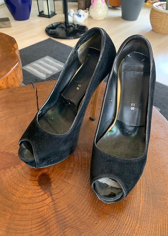 Gold topuk ayakkabı - Görsel 4