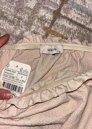 Bej Keten Bohem Robalı Kadın Bluz - Görsel 4